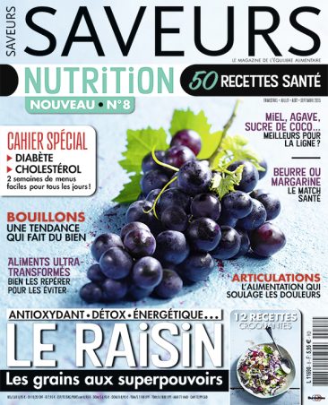 Couverture du magazine Saveurs Nutrition n° 8