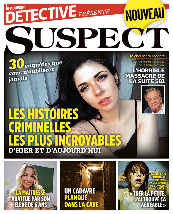 Couverture du magazine Suspect n°8 : Les histoires criminelles les plus incroyables d'hier et d'aujourd'hui