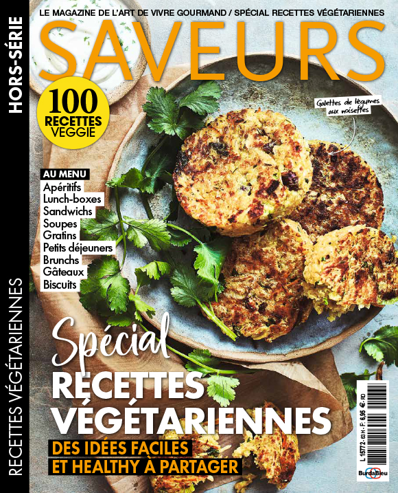 Couverture du magazine Saveurs HS 63 Spécial Recettes Végétariennes