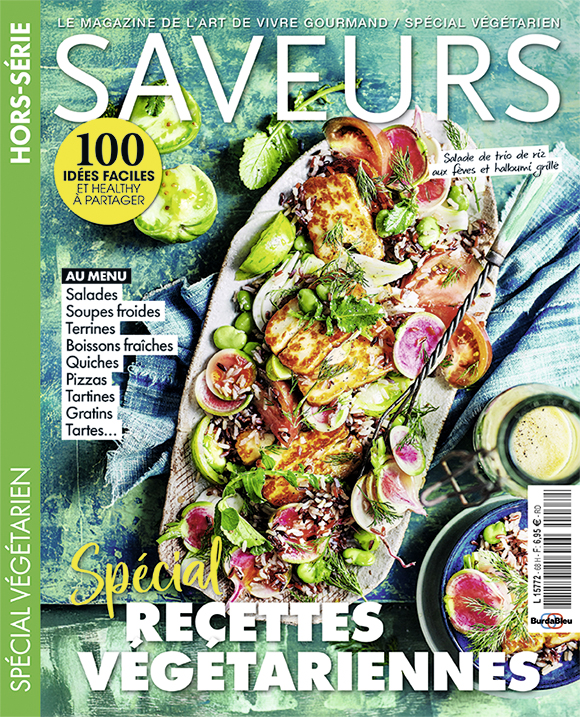 Couverture du magazine Saveurs HS 68 Spécial Recettes Végétariennes
